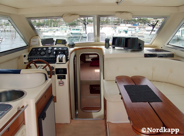 Interior del barco